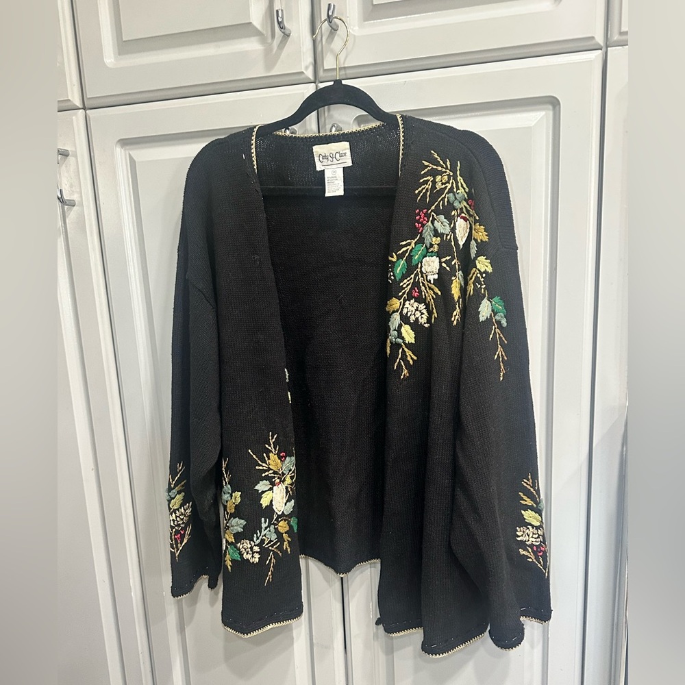 Vintage Carly St. Claire "Ugly" Or Cute Christmas Cardigan Sweater Sz 3X